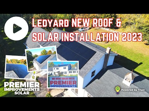 Ledyard Solar Plus Roof Install