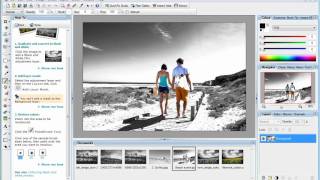 preview picture of video 'Serif PhotoPlus X3 Tutorial - Restoring Colour using the Black and White Studio'