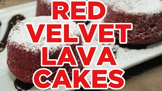 How to Make Red Velvet Lava Cakes – Full Step-by-Step Video Recipe