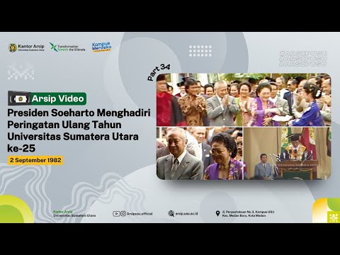 Presiden Soeharto menghadiri Peringatan Ulang Tahun USU ke-25, 2 September 1982