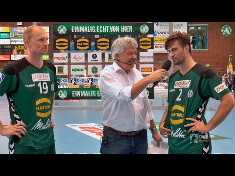 Interviews nach dem Spiel GWD Minden - Füchse Berlin