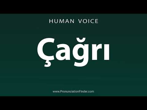 How To Pronounce Çağrı or Cagri