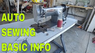 Auto Upholstery Sewing Machine information for beginners buying your 1st machine