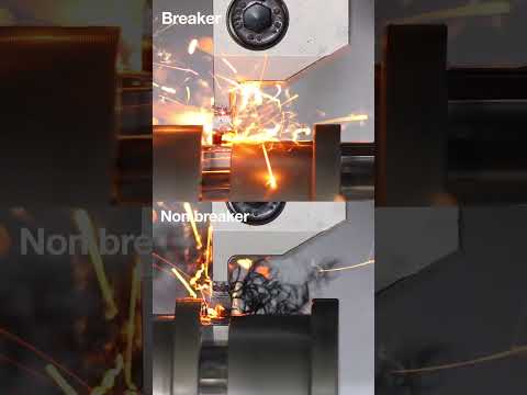 This is the effect of the breaker! Outstanding chip handling even in hardened steel!  #shorts #cnc