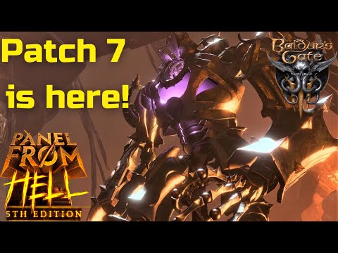 Baldur's Gate 3 Patch 7 Updates from Panel from Hell 5th edition - Barbarian now included!