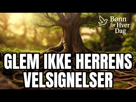 Salme 103 Glem ikke Herrens velsignelser – Takknemlighetsbønn om kvelden