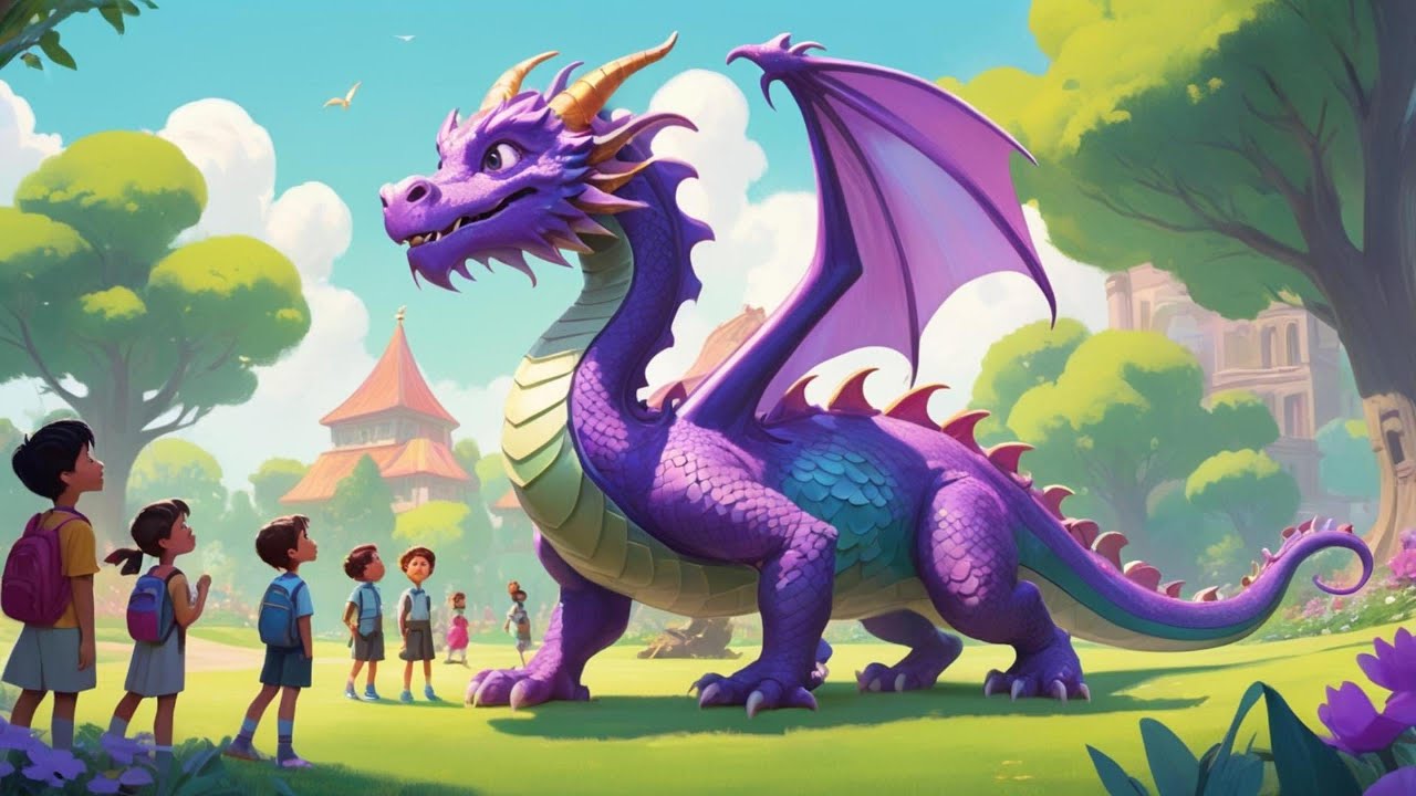 Kindergeschichten  Lila der Erzähldrachen: Ein Abenteuer in der Geschichten Welt  Märchen für Kinder