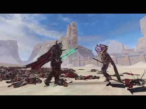 Settra and Arkhan The Black VS Khalida and Vlad Von Carnstein -Tomb Kings  - TW: Warhammer 2