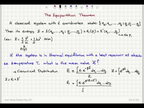 Week 9-1 The Equipartition Theorem