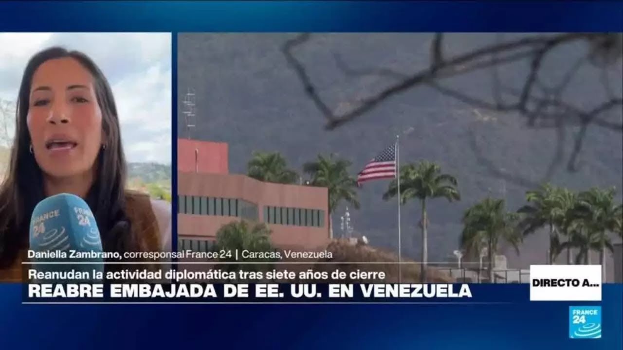 Directo a... Caracas y la reapertura de la embajade de EE. UU. en Venezuela • FRANCE 24 Español