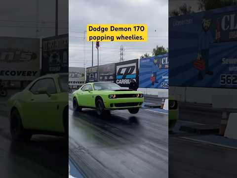 Dodge Demon 170 popping wheelies!!! #dodge #demon