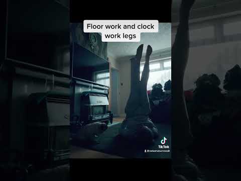 Floor work with clock work legs and straddles