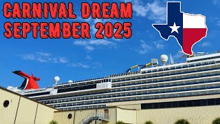 Carnival Dream Embarkation Day | Galveston Texas | September 2025