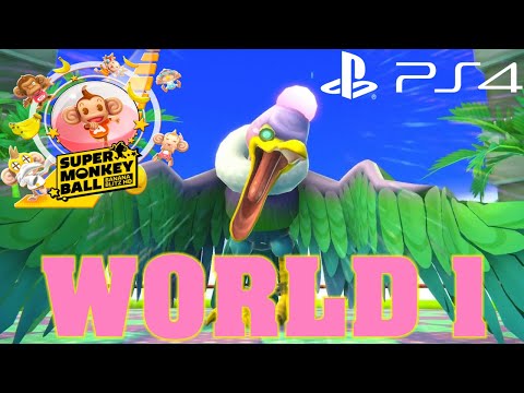 Super Monkey Ball Banana Blitz HD (PS4) World 1 Walkthrough w/Commentary