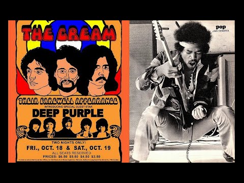 Deep Purple upstaging Cream and meeting Jimi Hendrix in 1968, story