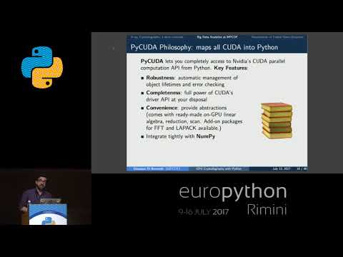 Giuseppe Di Bernardo - Big Data Analytics at the MPCDF: GPU Crystallography with Python