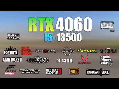 RTX 4060 + i5 13500 : Test in 18 Games - RTX 4060 Gaming