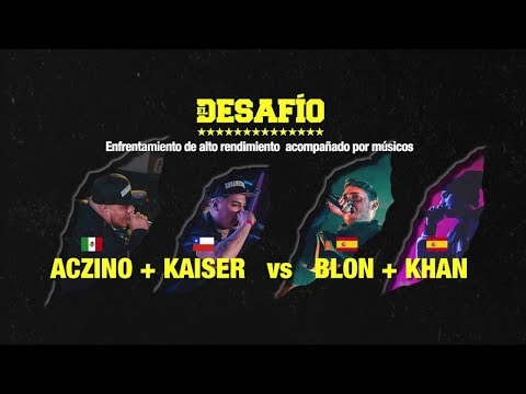 Aczino & Kaiser vs Blon & Khan - El Desafió 2018 2vs2 Sudametrica Final Acaradeperrozoo 2vs2