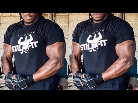 BIGGEST ARMS IN DA GAME - ARM DAY MOTIVATION (backyard gym) - BICEPS & TRICEPS WORKOUT