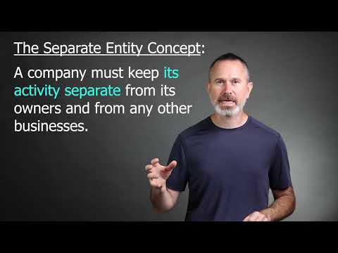 ADMS 2500 | GAAP - The Separate Entity Concept