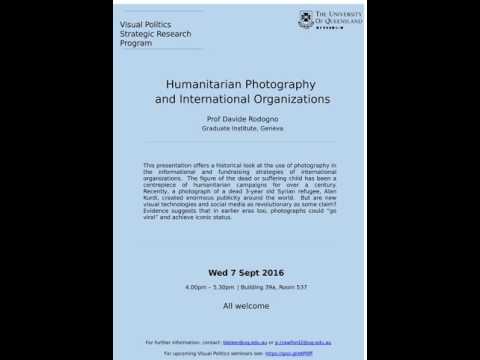 Visual Politics Seminar Series Semester 2 2016 Davide Rodogno