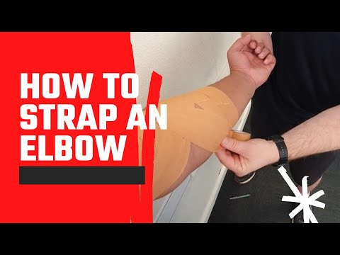 How to strap an Elbow for a MCL sprain or hyperextension injury
