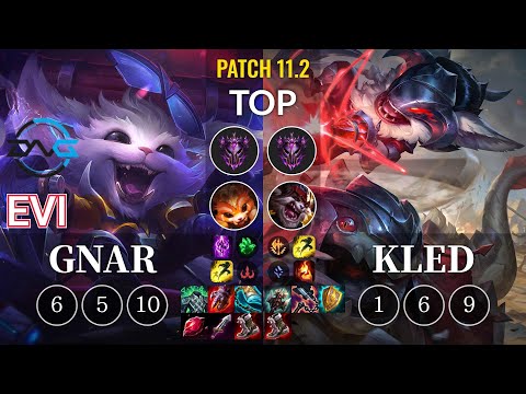 DFM Evi Gnar vs Kled Top - KR Patch 11.2
