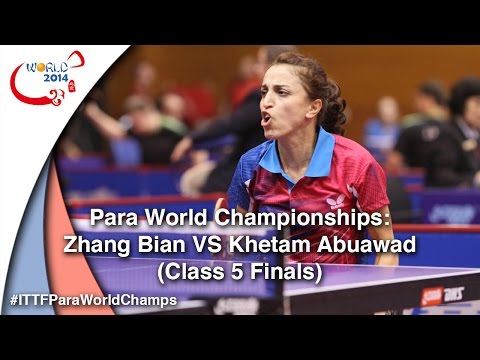 Para World Championships Full Match Zhang VS Khetam (Class 5 Finals)