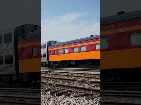 Metra Franklin Park Railroad Daze Equipment Headed Back East