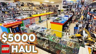 Spending $5000 on RETIRED LEGO! BIGGEST Shopping Haul EVER!