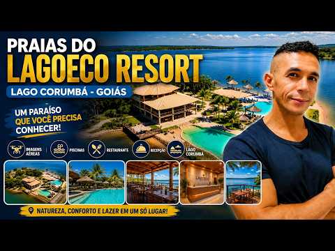 PISCINAS, LAGO CORUMBÁ E SHOW AO VIVO!  PRAIA DO LAGO ECO RESORT
