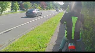 Riding rad power bike with go pro helmet mic