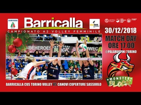 Barricalla CUS Torino Volley e Canovi Coperture Nolo 2000 Sassuolo Volley Serie A2 Femminile 2018.