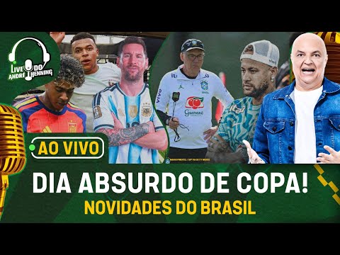 AO VIVO: NEYMAR FAZ EXAMES; TREINO DA SELEÇÃO; ESPANHA 0X0 CABO VERDE; ESTREIAS DE MESSI E MBAPPÉ!