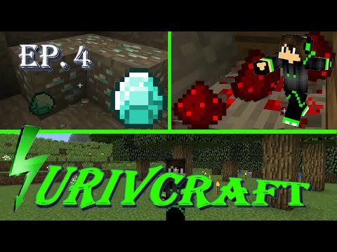 Surivcraft Ep.4 - Diamanti e Redstone [60 fps]