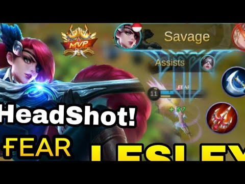 Lesley SAVAGE!! - Top 1 Global Lesley by ғᴇᴀʀ - Mobile Legends