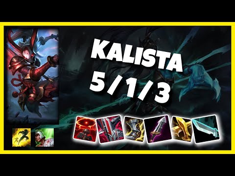 Kalista Gameplay Challenger Replay S11 - 11.2 Bot Lane (5/1/3) - OCE