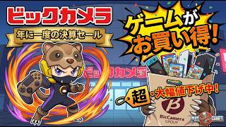 【年に一度の決算セール】ビックカメラでゲームが激安！今買うべきゲームを探してきたぞ！あんまんもう出る三連発！