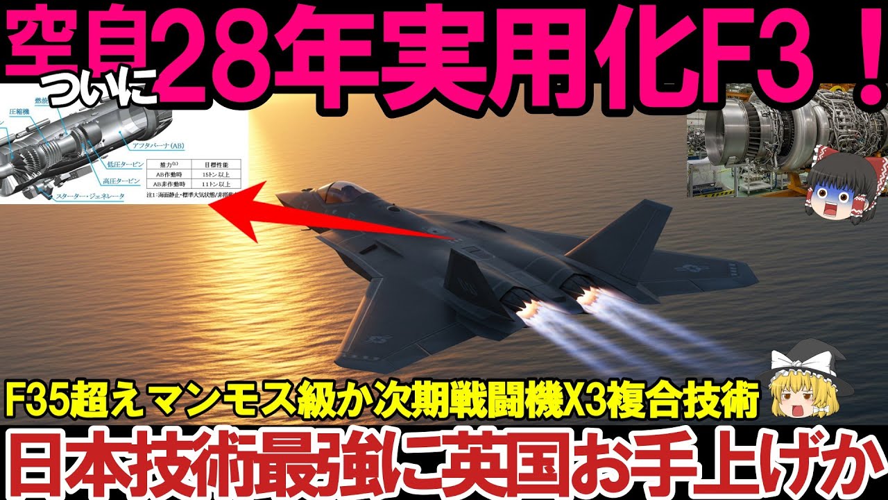 【ゆっくり解説・軍事News】自衛隊最強＆引渡し！日英伊次期戦闘機開発ついに動画公開、F35超えの性能で日本の複合技術最強