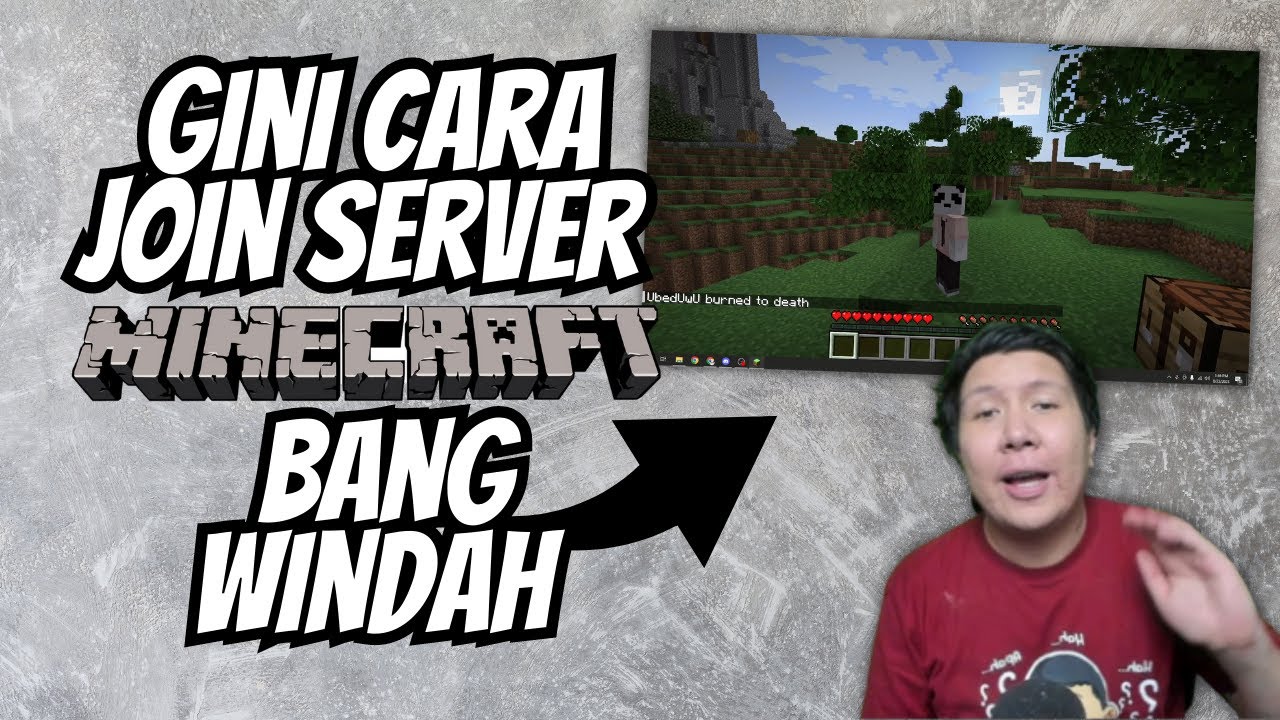 THIS IS HOW TO JOIN THE MINECRAFT SERVER BANG WINDAH BASUDARA ON A LAPTOP OR COMPUTER