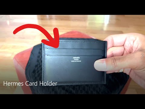 Hermes Citizen Twill Leather Card Holder