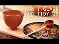 How I Glaze And Tidy Up My Pots Ready For Firing In The Kiln