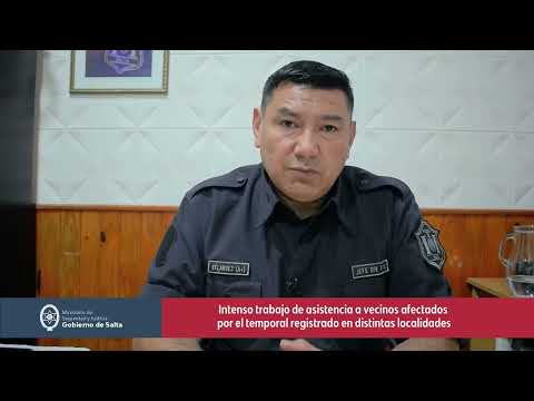 Intenso trabajo de asistencia a vecinos afectados por el temporal registrado en distintas localidades