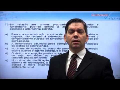 Vídeo 01 - Simulado PC-RJ - Direito Penal - Questões 71 a 75 - Prof. Sérgio Gurgel