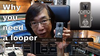 Video thumbnail for Why you  need a looper ft Harley Benton Fusion-II HH EB OCT & TC Elec Ditto looper by Jon is just TOO LouD!!