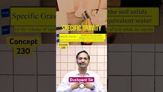Concept-230 | Specific Gravity| Geo-Technical Engineering By Dushyant Sir #sasuti #ese2025