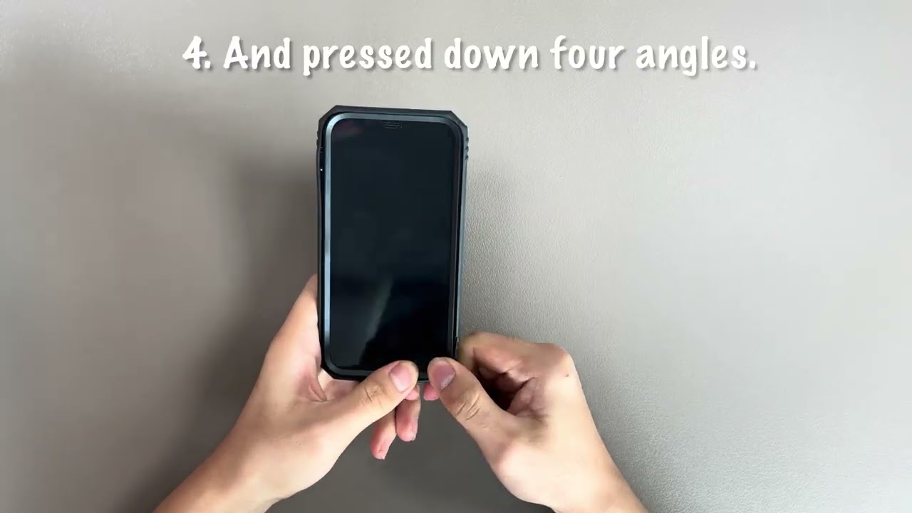 2. Installation video of sliding window phone case with front cover