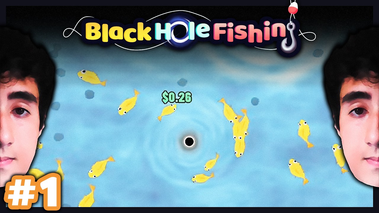 Pescando com um BURACO NEGRO e UPGRADES 🎣 Black Hole Fishing - #1