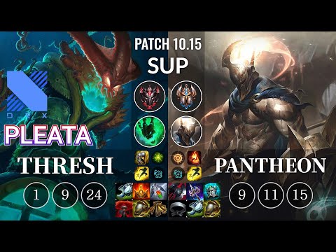 DRX Pleata Thresh vs Pantheon Sup - KR Patch 10.15
