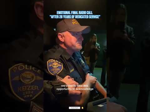 Final 10-42 | Signing Off After Years of Service 💙🚔 #Final1042 #PoliceRetirement #shorts